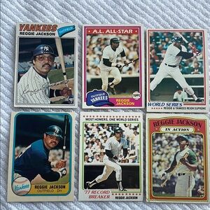 Reggie Jackson Baseball Card Collection